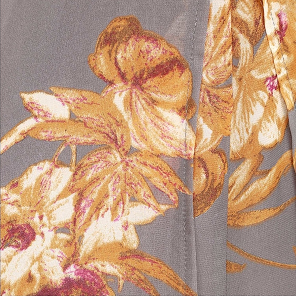 Lulu’s Fine and Dandelion Grey Floral Print Romper - Picture 10 of 15